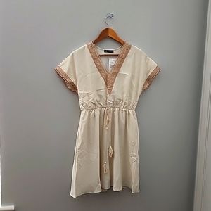 Casual crew neck short sleeve dress